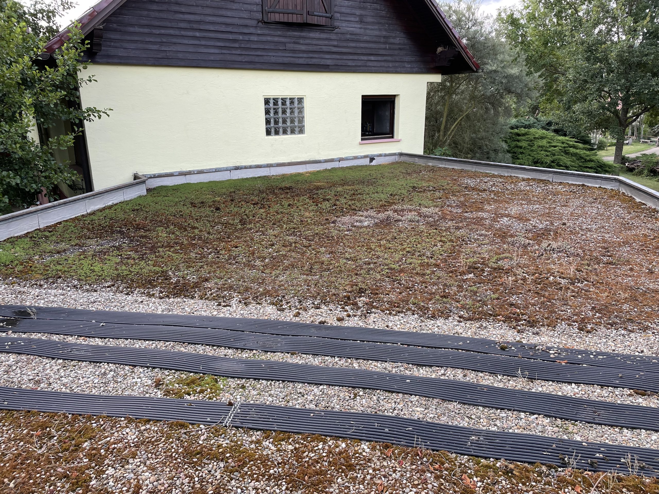 Avant entretien de toiture et démoussage